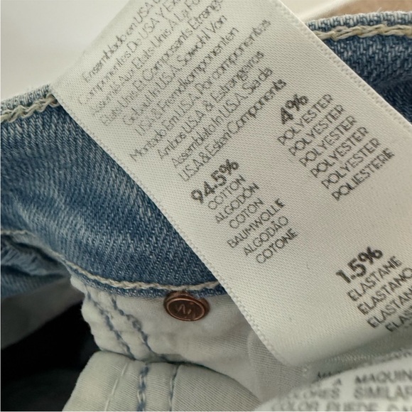 Mother The Mid Rise Dazzler Ankle Fray Jeans Reading By The Pool Wash - Picture 9 of 9